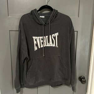 Worn Everlast hoodie sweatshirt